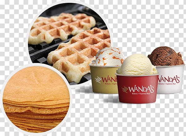 Belgian waffle Ice cream Belgian cuisine Chicken and waffles, ice cream transparent background PNG clipart