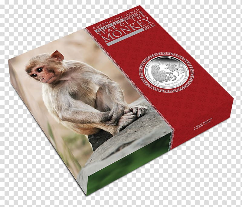 Perth Mint Monkey Silver Proof coinage, monkey transparent background PNG clipart