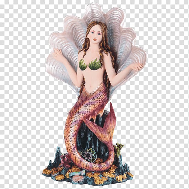 Statue The Little Mermaid Figurine Fairy, Mermaid transparent background PNG clipart