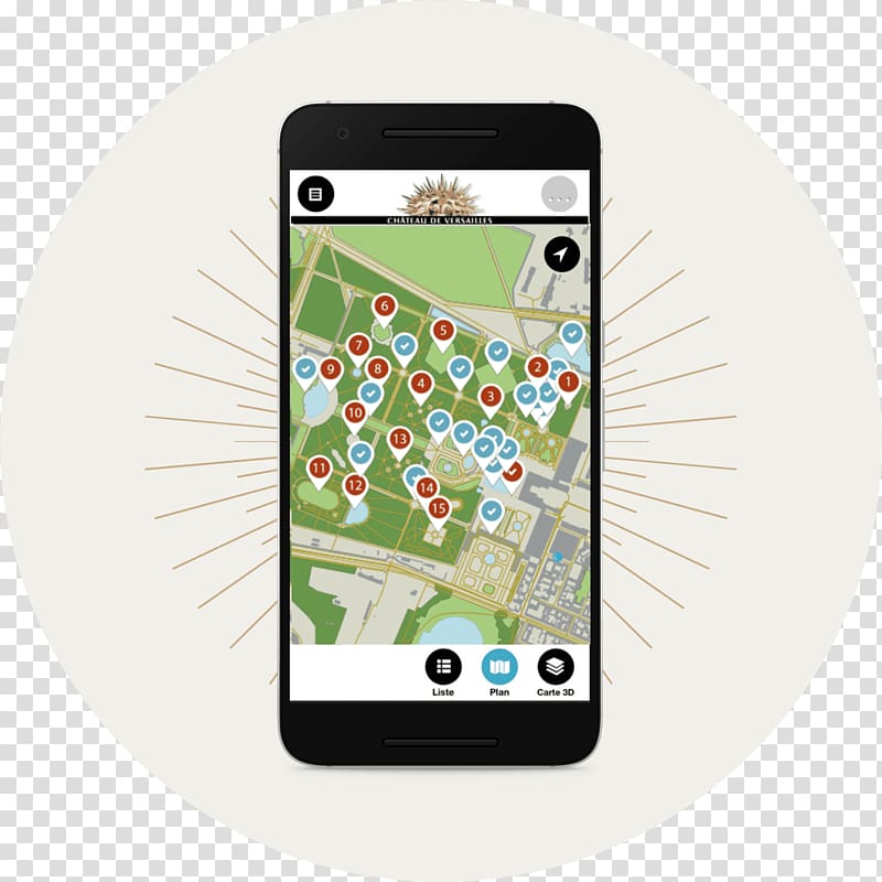 Smartphone Gardens of Versailles Mobile Phones Palais de Tokyo Audio tour, smartphone transparent background PNG clipart