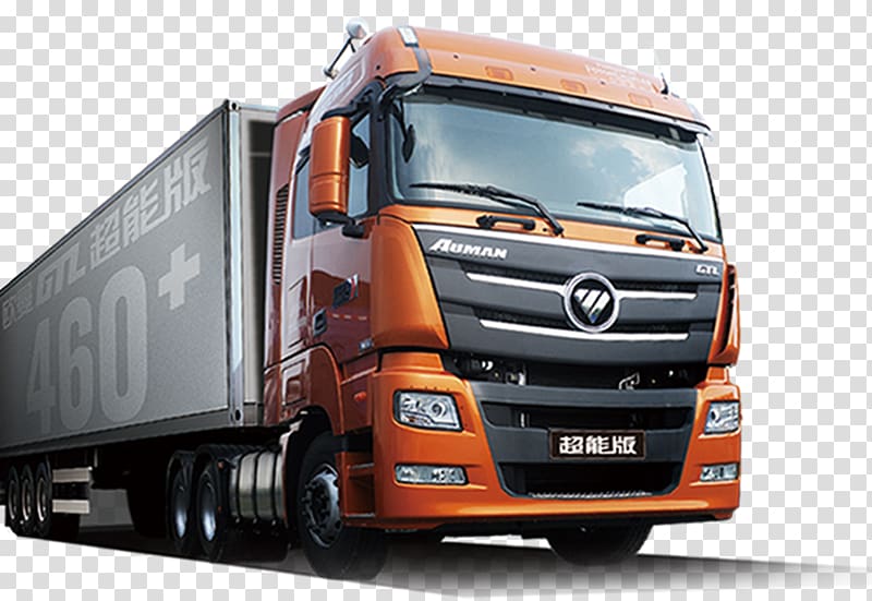 orange and black Foton truck illustration, Volvo Trucks Car AB Volvo Scania AB, Orange big truck transparent background PNG clipart