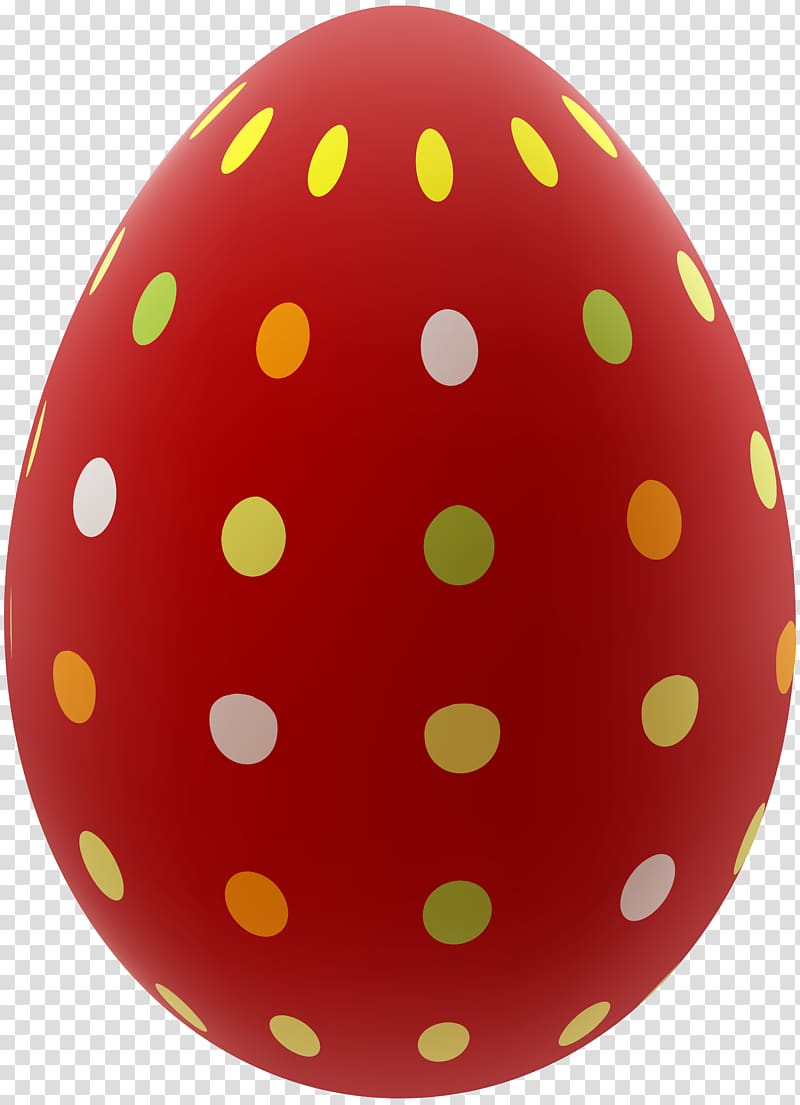 multicolored egg, Red Easter egg , Easter Egg Red transparent background PNG clipart