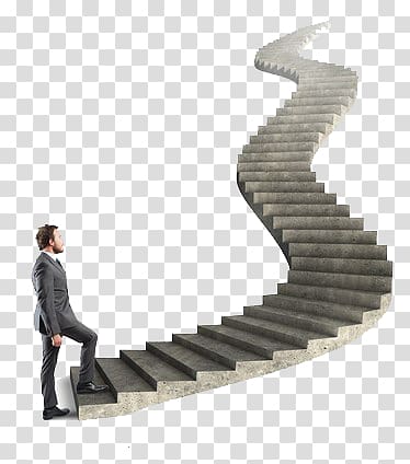 step by step toward a successful businessman transparent background PNG clipart