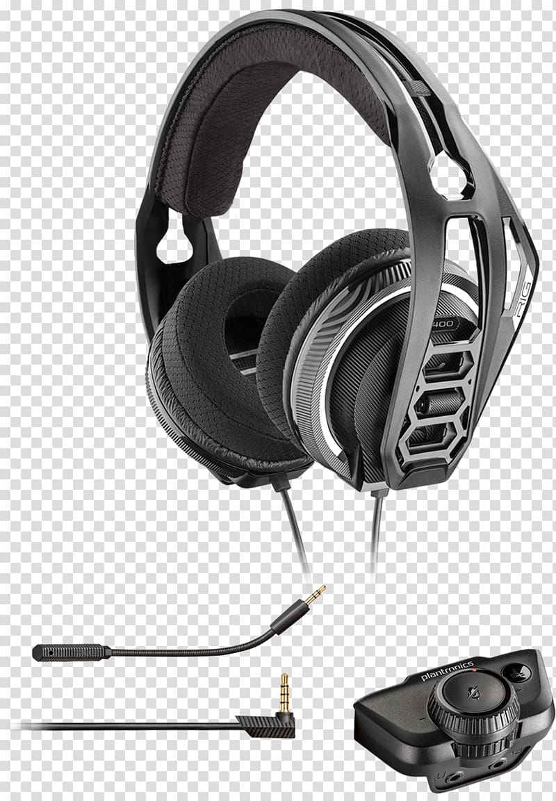 Xbox 360 Wireless Headset Plantronics RIG 800LX Plantronics RIG 400 Dolby Atmos, volume adjustment transparent background PNG clipart