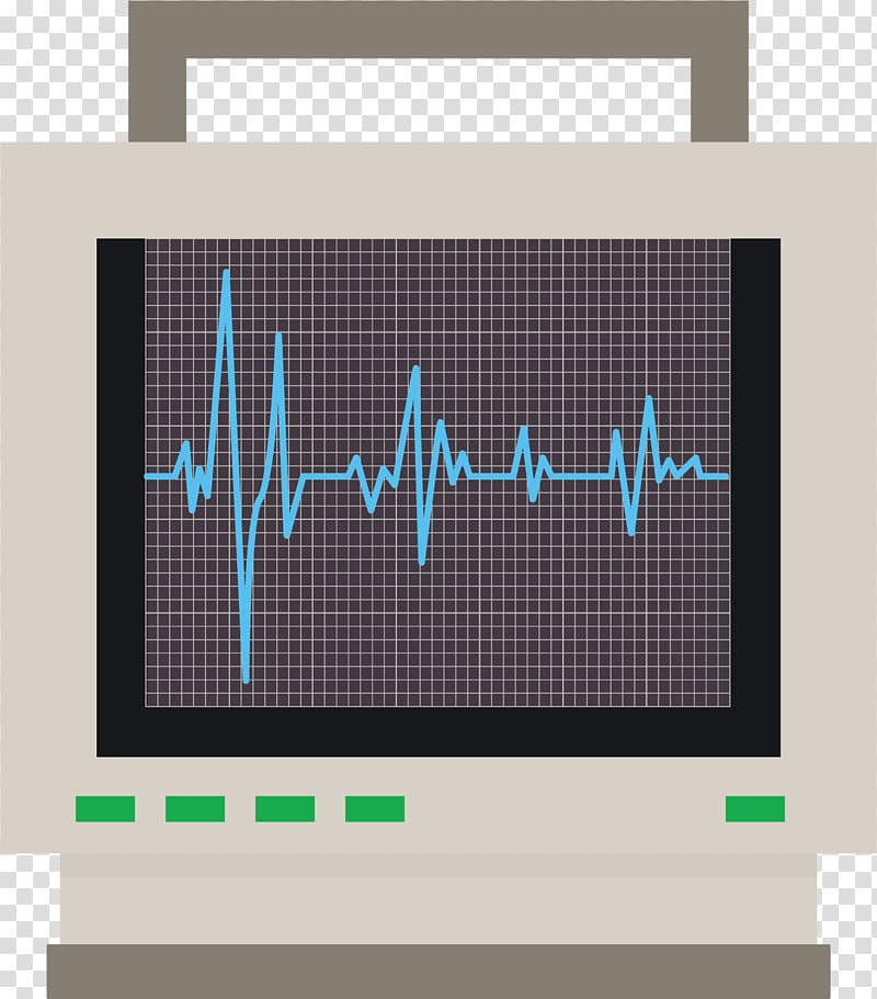 Electrocardiography Monitoring Heart rate Icon, ECG monitor instrument transparent background PNG clipart