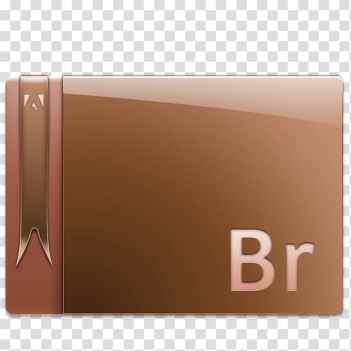 brown Br labeled card illustration, brown brand rectangle, Bridge CS 5 transparent background PNG clipart
