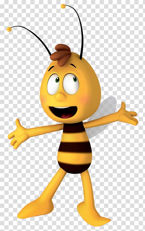 bee , Maya the Bee Insect Bumblebee , Happy little ant transparent background PNG clipart