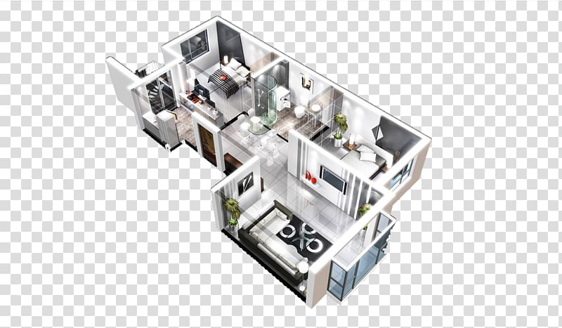Architectural engineering House painter and decorator Designer, Cool 3D renderings Unit transparent background PNG clipart