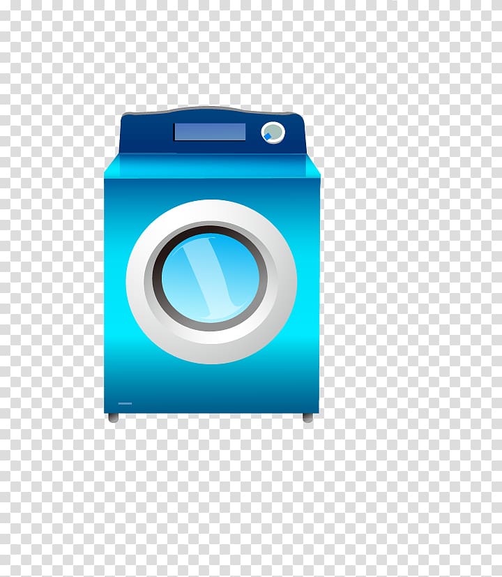 Washing machine Home appliance Icon, Hand-painted washing machine transparent background PNG clipart