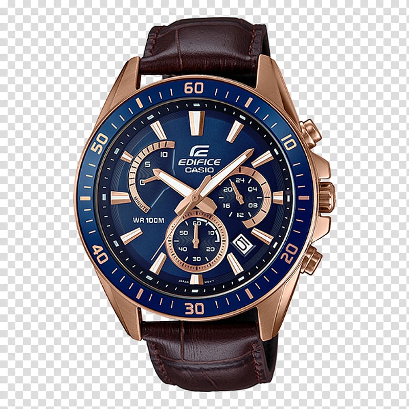 Casio Edifice Analog watch Water Resistant mark, Casio Edifice transparent background PNG clipart