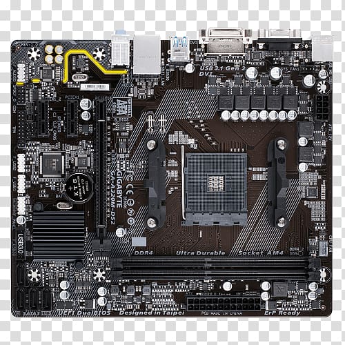 Socket AM4 Motherboard microATX DDR4 SDRAM Gigabyte Technology, others transparent background PNG clipart