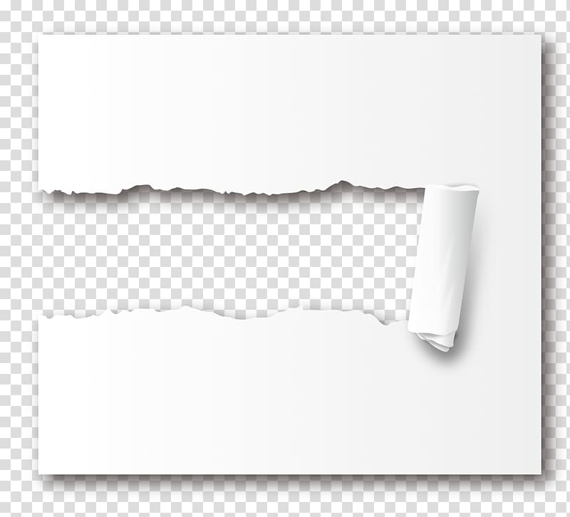 Paper Icon, Tear effect transparent background PNG clipart