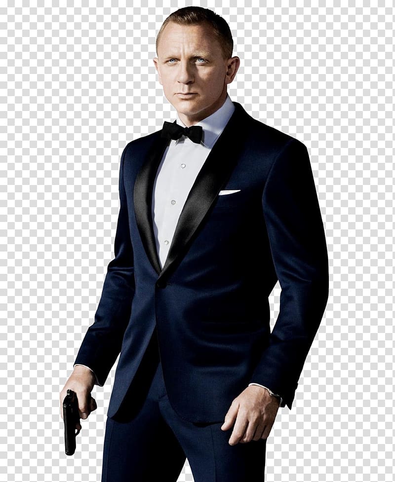 Daniel Craig James Bond Film Series Skyfall Tuxedo, Tuxedo transparent background PNG clipart