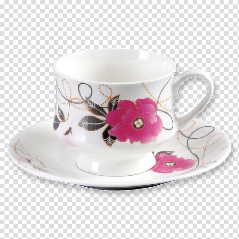 Coffee cup Espresso Saucer Porcelain Mug, chinese bones transparent background PNG clipart