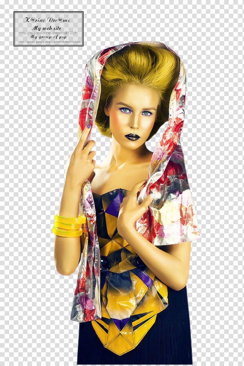 Fashion Model Hair coloring, Elegant woman transparent background PNG clipart