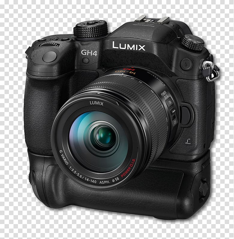 Panasonic Lumix DMC-GH4 Panasonic Lumix DMC-G1 Mirrorless interchangeable-lens camera, Camera transparent background PNG clipart
