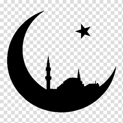 Islam, moon and star, black ., others transparent background PNG clipart