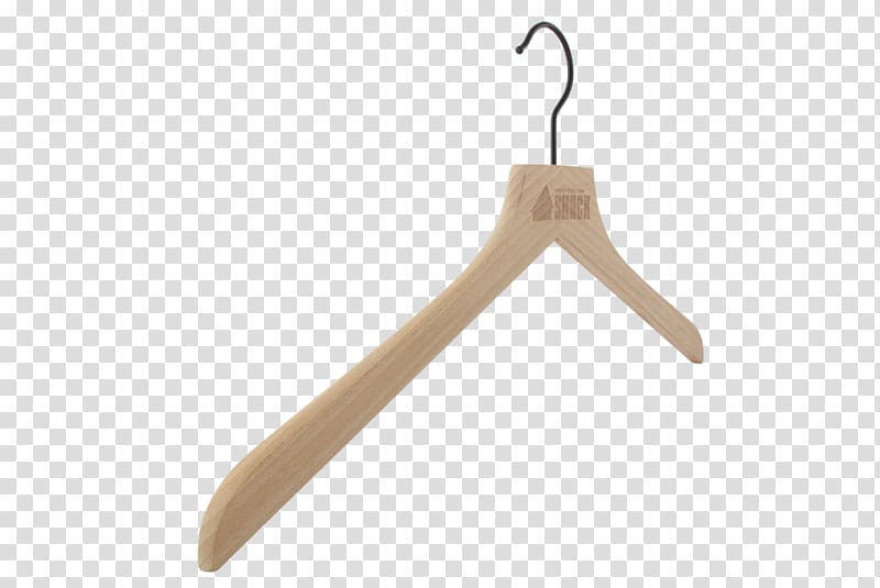 Clothes hanger Wood T-shirt Clothing, wooden hanger transparent background PNG clipart