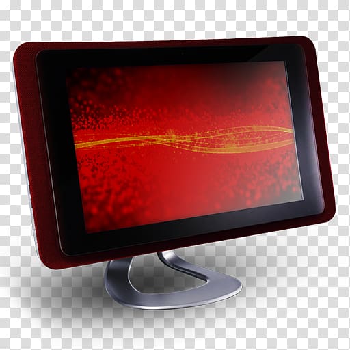 red and black monitor turned on, computer monitor electronic device display device, 12 Computer Yellow Lines transparent background PNG clipart