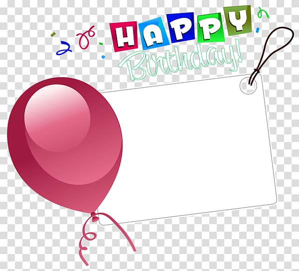 Birthday cake Happy Birthday to You Sticker , Happy Birthday Balloons border decoration notices transparent background PNG clipart