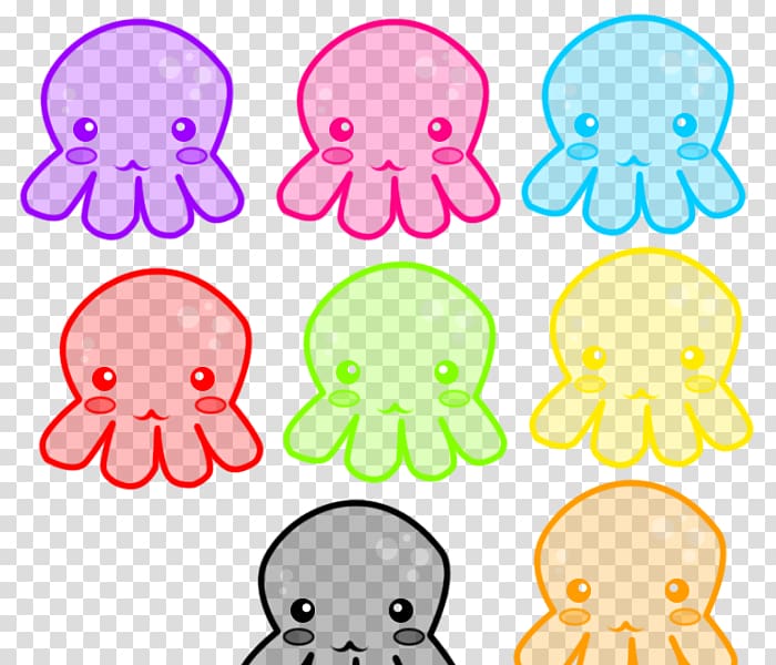 Artist , cute octopus transparent background PNG clipart