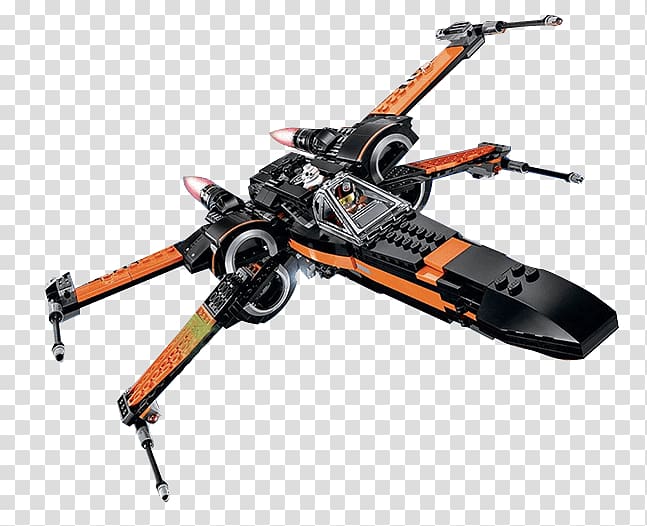 Poe Dameron Lego Star Wars: The Force Awakens X-wing Starfighter, star wars transparent background PNG clipart