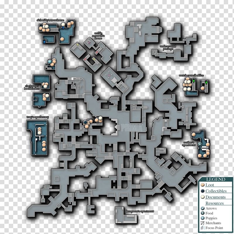 Thief II Thief: Deadly Shadows Thief: The Dark Project City map, Prima Games transparent background PNG clipart