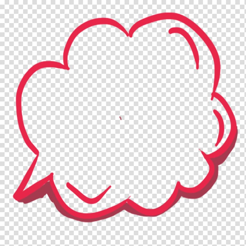 red chat bubble, Bubble Thought , Clouds think bubbles transparent background PNG clipart