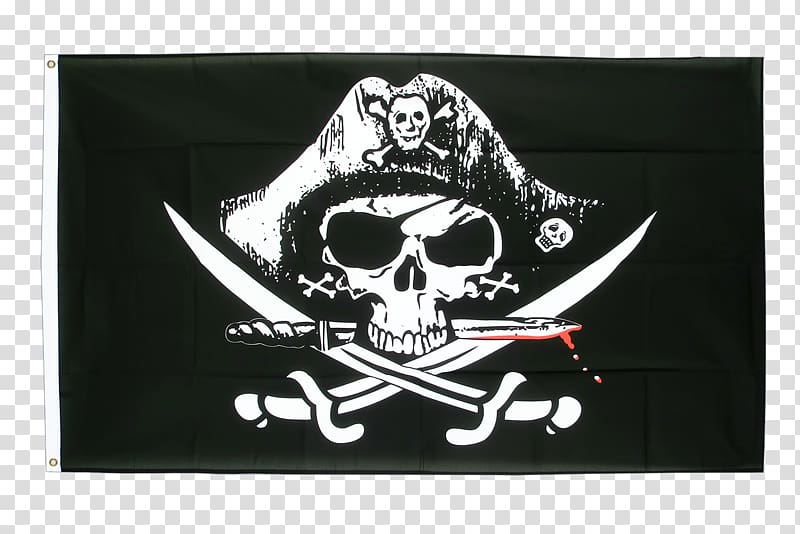 Jolly Roger Flag Edward Teach Piracy Skull and crossbones, pirate transparent background PNG clipart