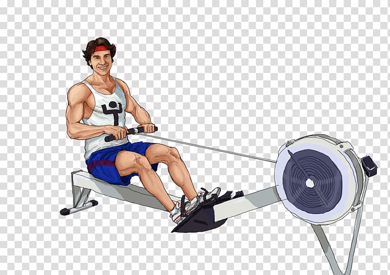 Indoor rower Exercise Bikes Rowing Indoor cycling, Rowing transparent background PNG clipart