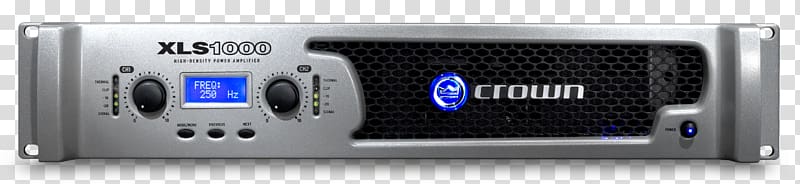 Audio power amplifier Class-D amplifier Crown, power display transparent background PNG clipart