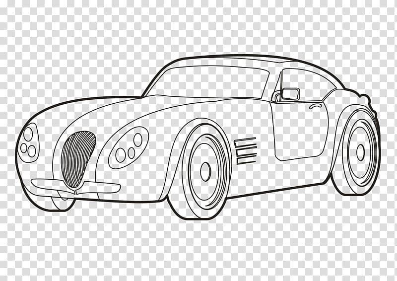 Sports car Drawing Line art, Mcqueen transparent background PNG clipart
