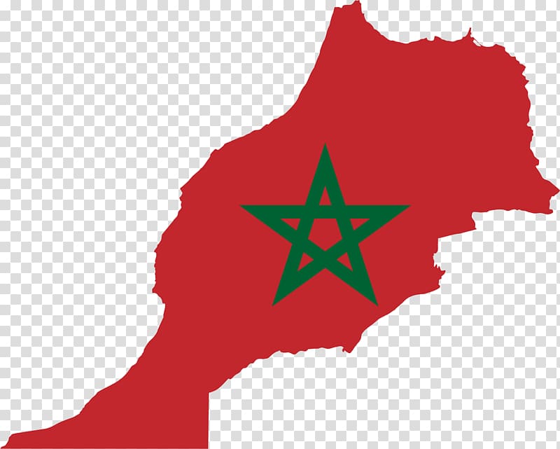 Flag of Morocco Map, map transparent background PNG clipart