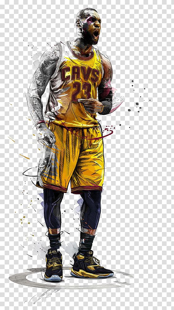 LeBron James illustration, NBA All-Star Game Jumpman Los Angeles Lakers Basketball, Basketball players transparent background PNG clipart