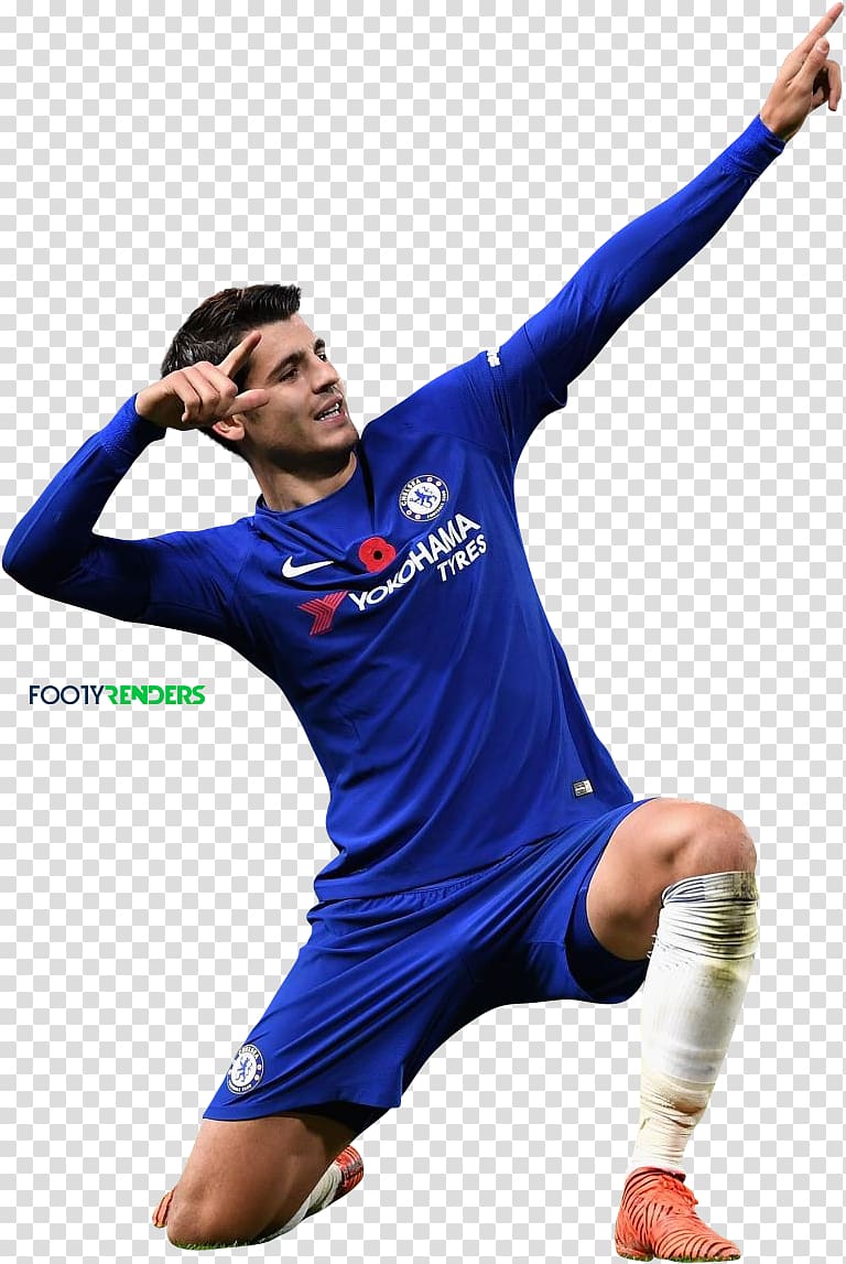 Álvaro Morata 2017–18 Premier League Chelsea F.C. Real Madrid C.F. Manchester United F.C., football transparent background PNG clipart