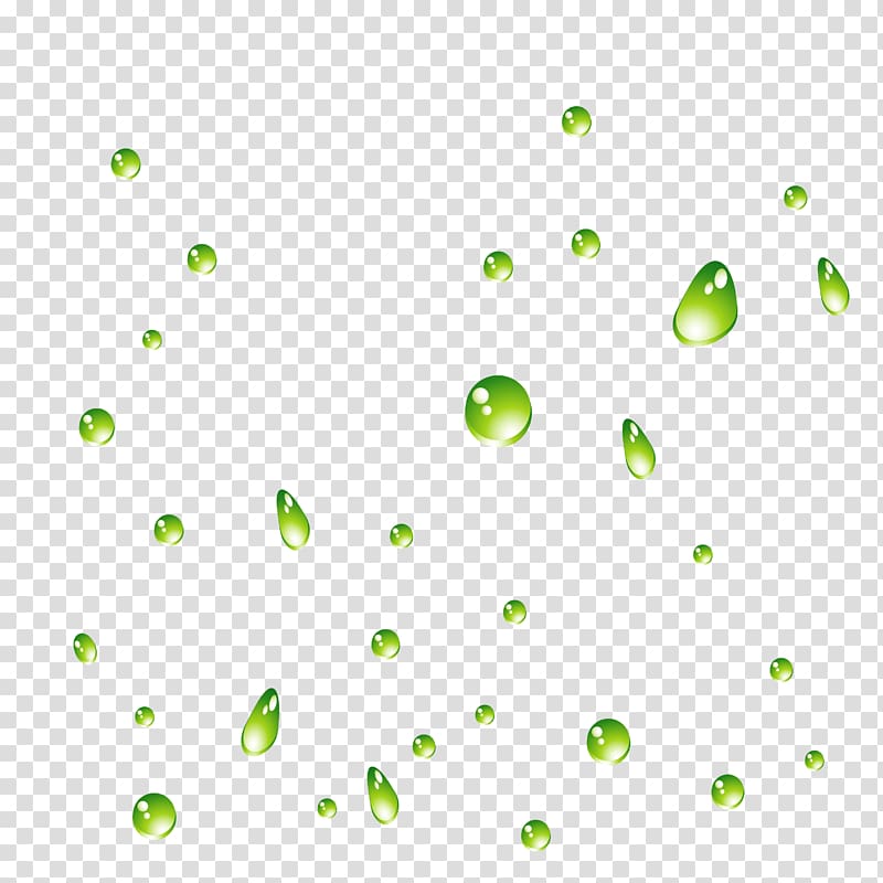 Green Drop , Green water droplets transparent background PNG clipart
