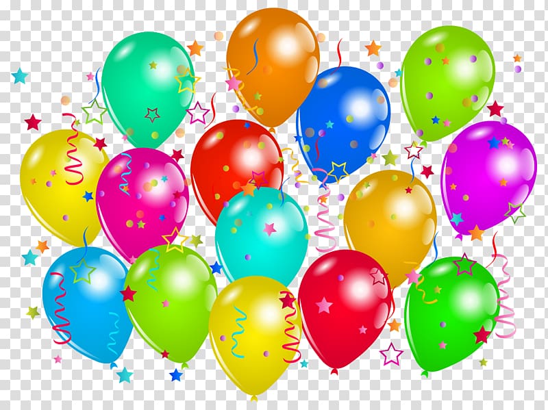 Balloon Party , leaves border transparent background PNG clipart