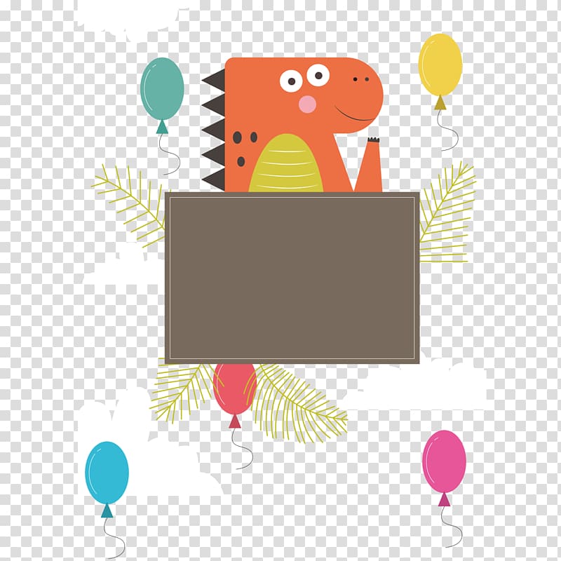 Adobe Illustrator Illustration, Cartoon dinosaur material transparent background PNG clipart