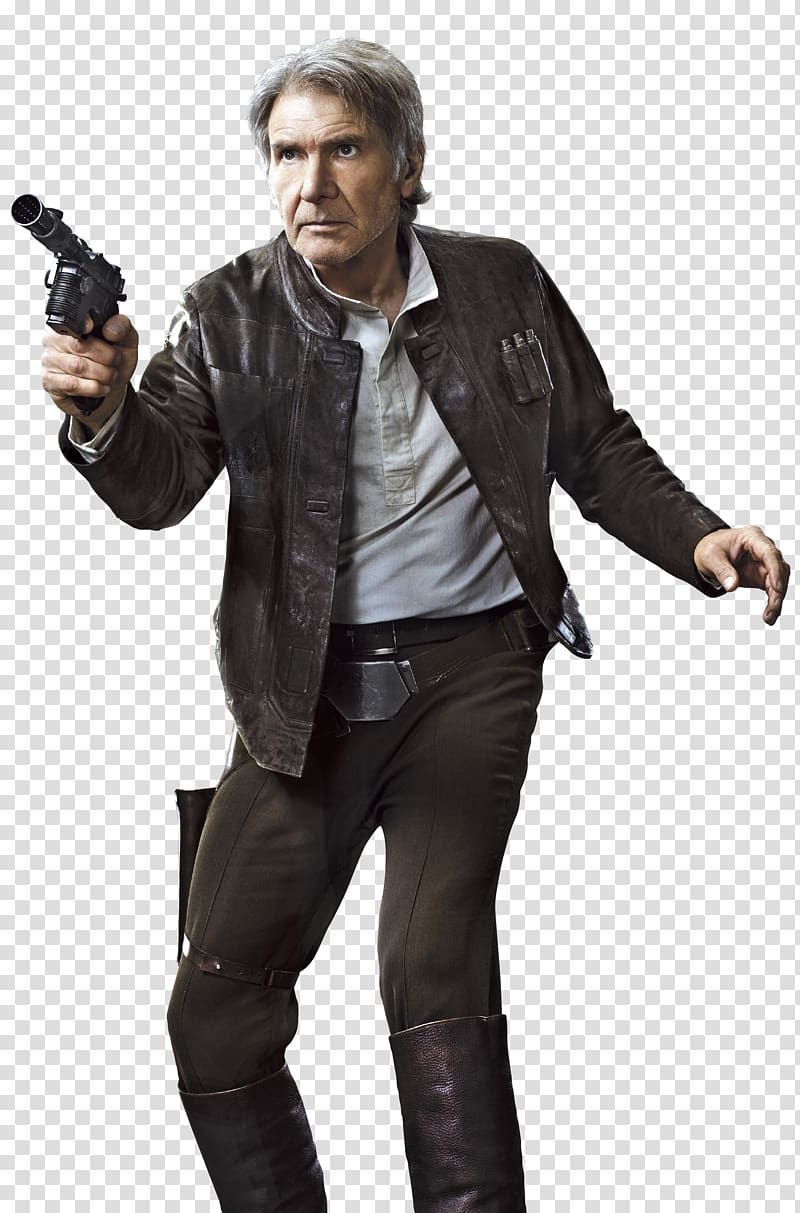 Han Solo Star Wars Episode VII Leia Organa Harrison Ford Kylo Ren, chewbacca transparent background PNG clipart
