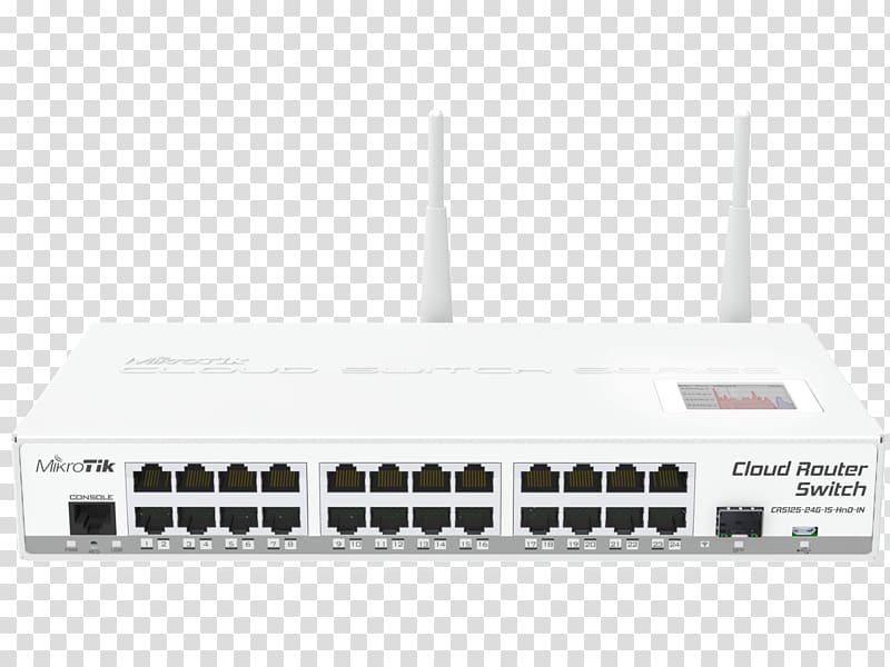 Network switch Mikrotik CRS Gigabit Ethernet Router, switch hub transparent background PNG clipart