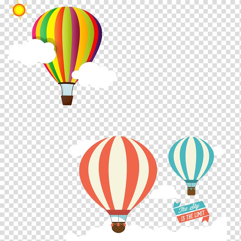 Hot air balloon , Hot air balloon floating transparent background PNG clipart