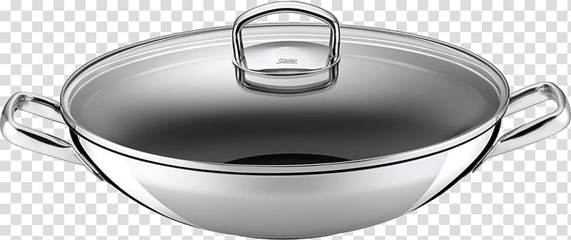 Silit Hongkong 82603311 Wok with Glass Lid 36 cm Kitchen Stainless steel, kitchen transparent background PNG clipart