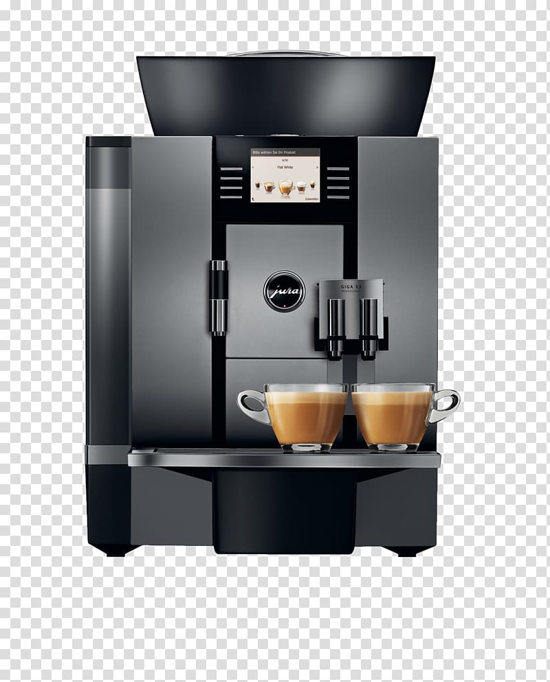 Coffee Espresso Cafe Latte Jura GIGA X3 Professional, Coffee transparent background PNG clipart