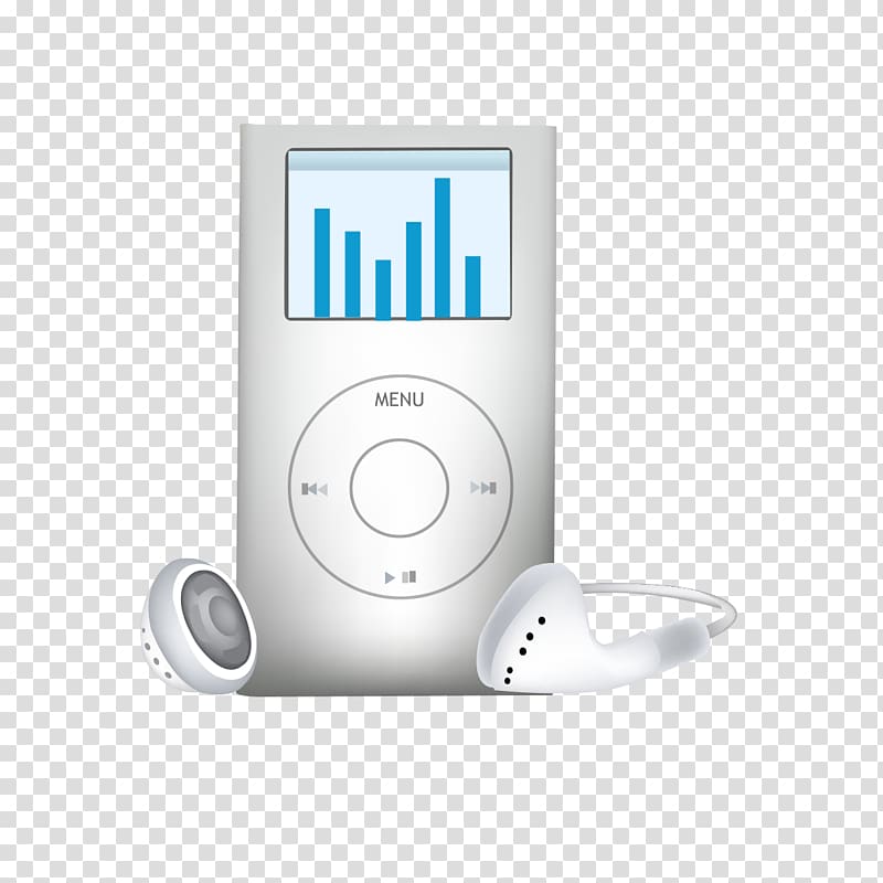 white mp3 player transparent background PNG clipart