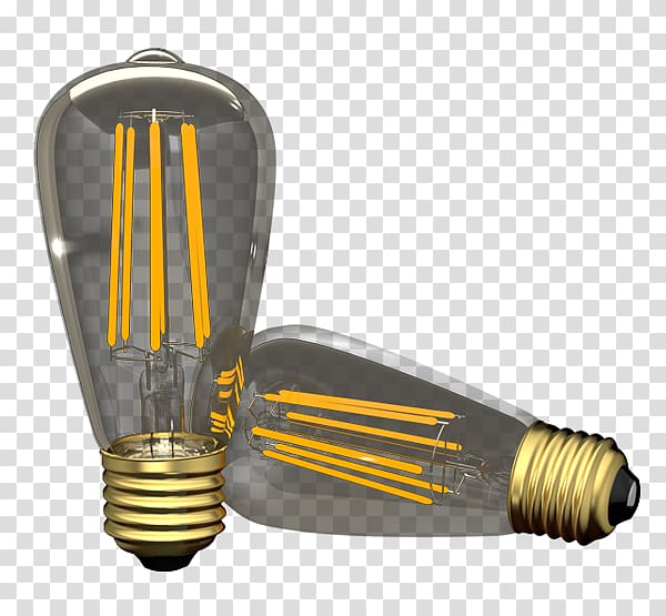 LED filament Incandescent light bulb LED lamp Edison screw Electrical filament, Bright Light Bulbs Value transparent background PNG clipart