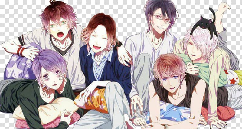 Diabolik Lovers Anime Manga , q version of the characters transparent background PNG clipart