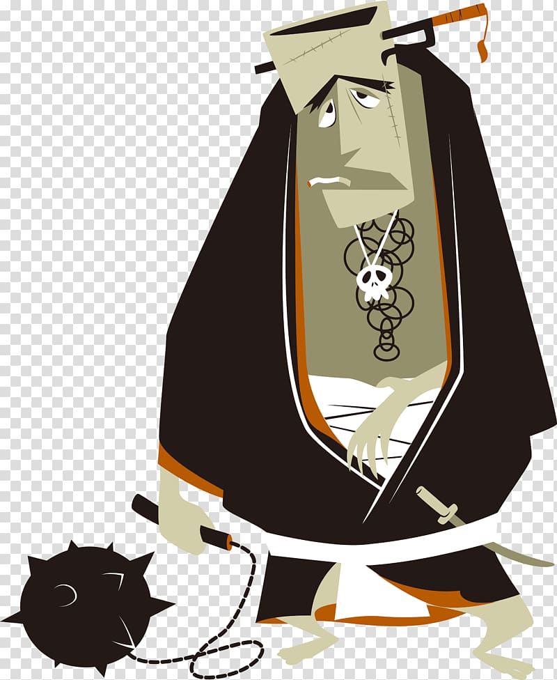 Japan Cartoon Samurai, Samurai transparent background PNG clipart