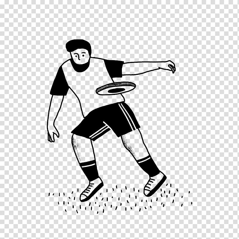 Female player is playing Ultimate Frisbee. Silhouette of flying
