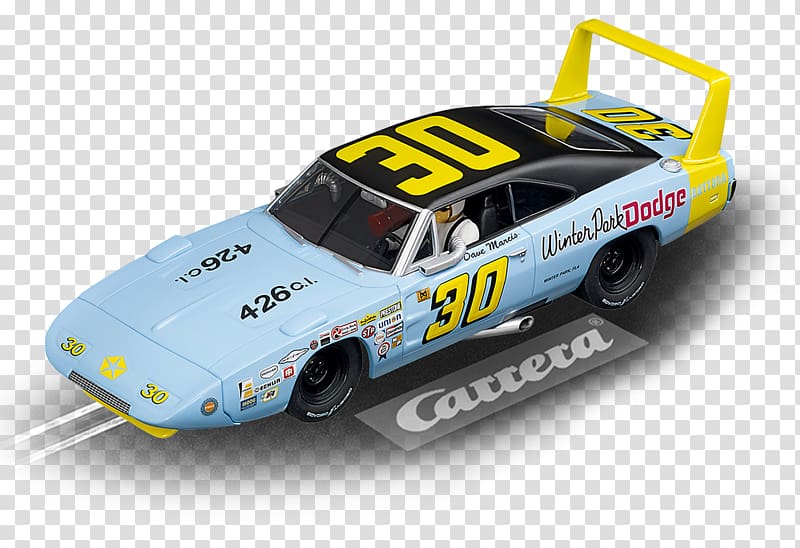 Carrera Porsche Dodge Charger Daytona, Slot Car transparent background PNG clipart