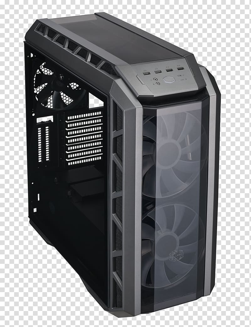 Computer Cases & Housings Power supply unit Cooler Master MasterCase H500P Midi-tower Black ATX, copper mesh facade transparent background PNG clipart